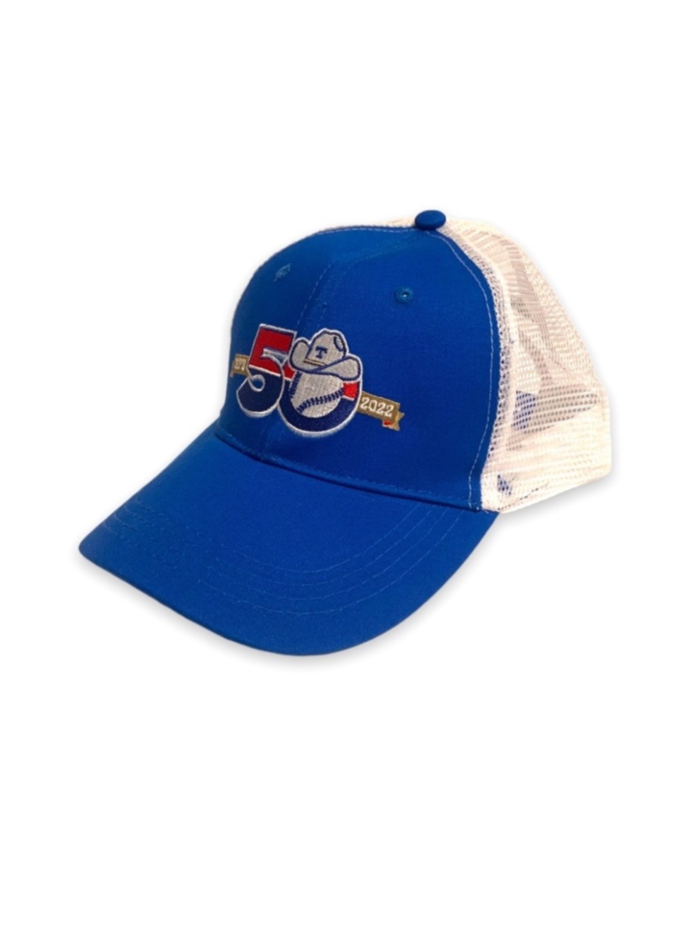 Texas Rangers Baseball 50th Anniversary Trucker Hat